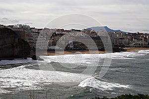 General view of Biarritz and Miramar beach photo